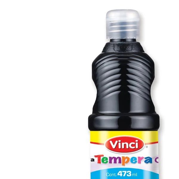 PINTURA TEMPERA VINCI 473ML. NEGRO C.12